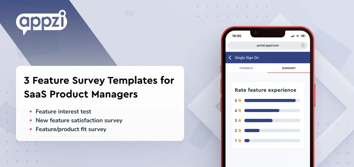 3 Feature Survey Templates for SaaS Product Managers