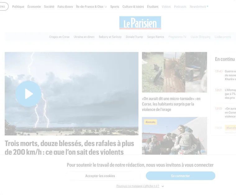French survey preview in browser